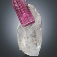 FB073 Elbaite on Quartz